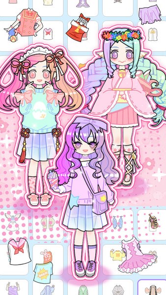 明星萌萌少女养成小游戏