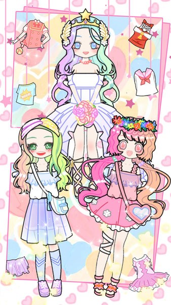 明星萌萌少女养成小游戏