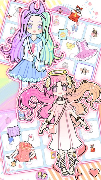 明星萌萌少女养成小游戏