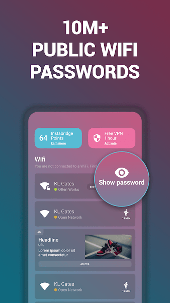 WiFi Passwords by Instabridge