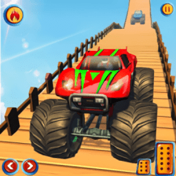 怪兽卡车山地车特技手游(Monster Truck Mountains Stunts 2020)