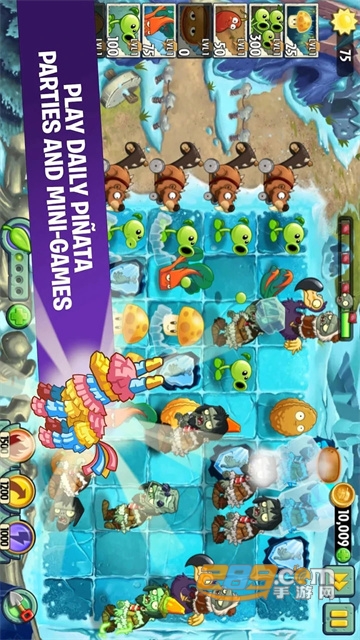 pvz2国际版最新破解版全植物满级0阳光无冷却(植物大战僵尸2)v9.8.1最新版