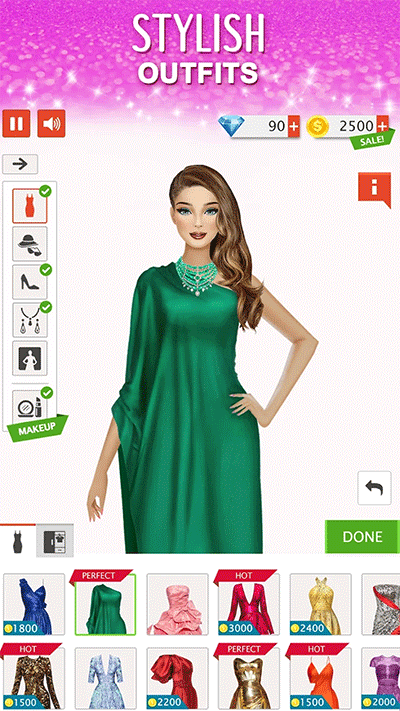 国际时装设计师无限金币(Fashion Stylist Dress Up Game)